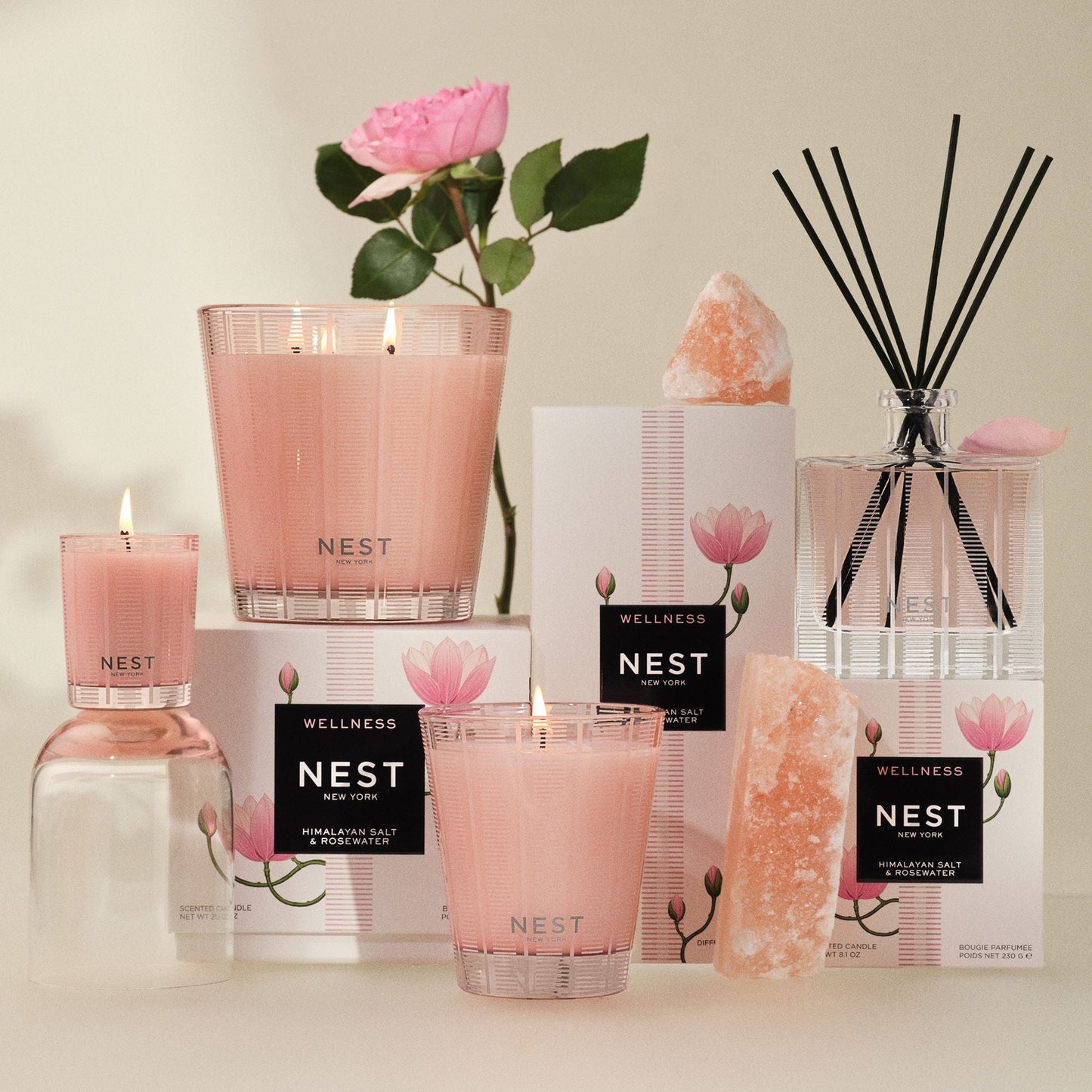 Himalayan Salt & Rosewater Candle