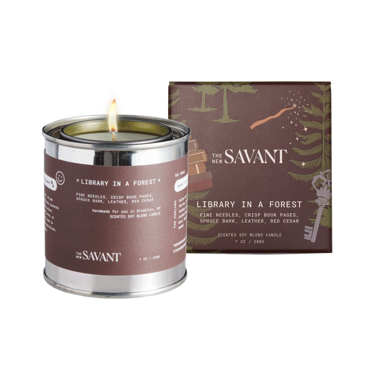 Library in a Forest Candle