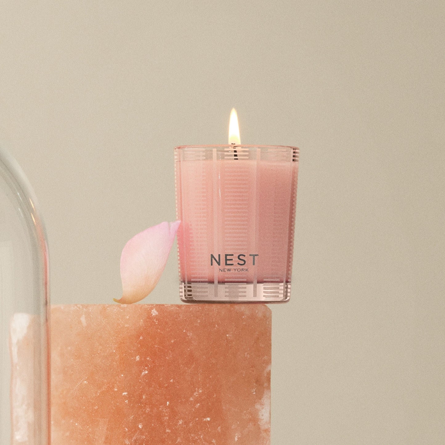 Himalayan Salt and Rosewater Candle