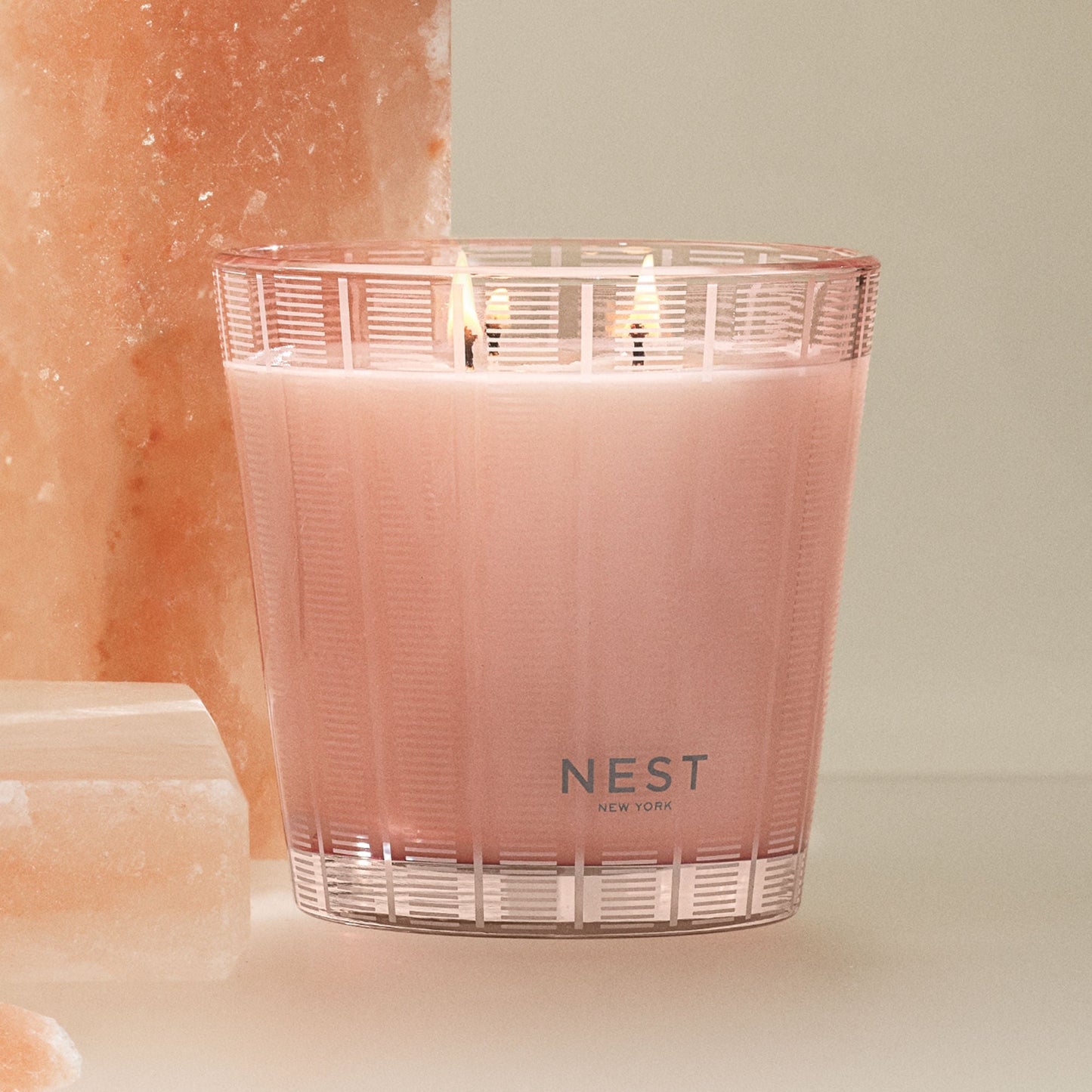 Himalayan Salt and Rosewater Candle