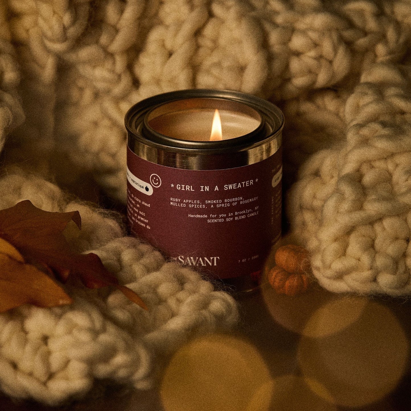 Girl in a Sweater Candle