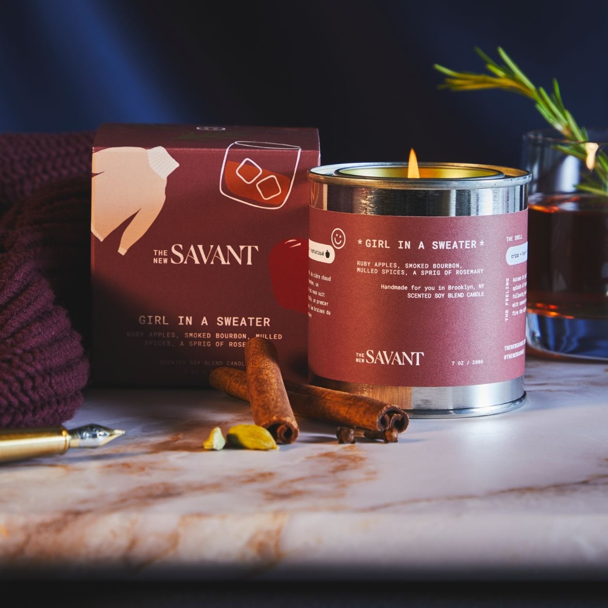Girl in a Sweater Candle