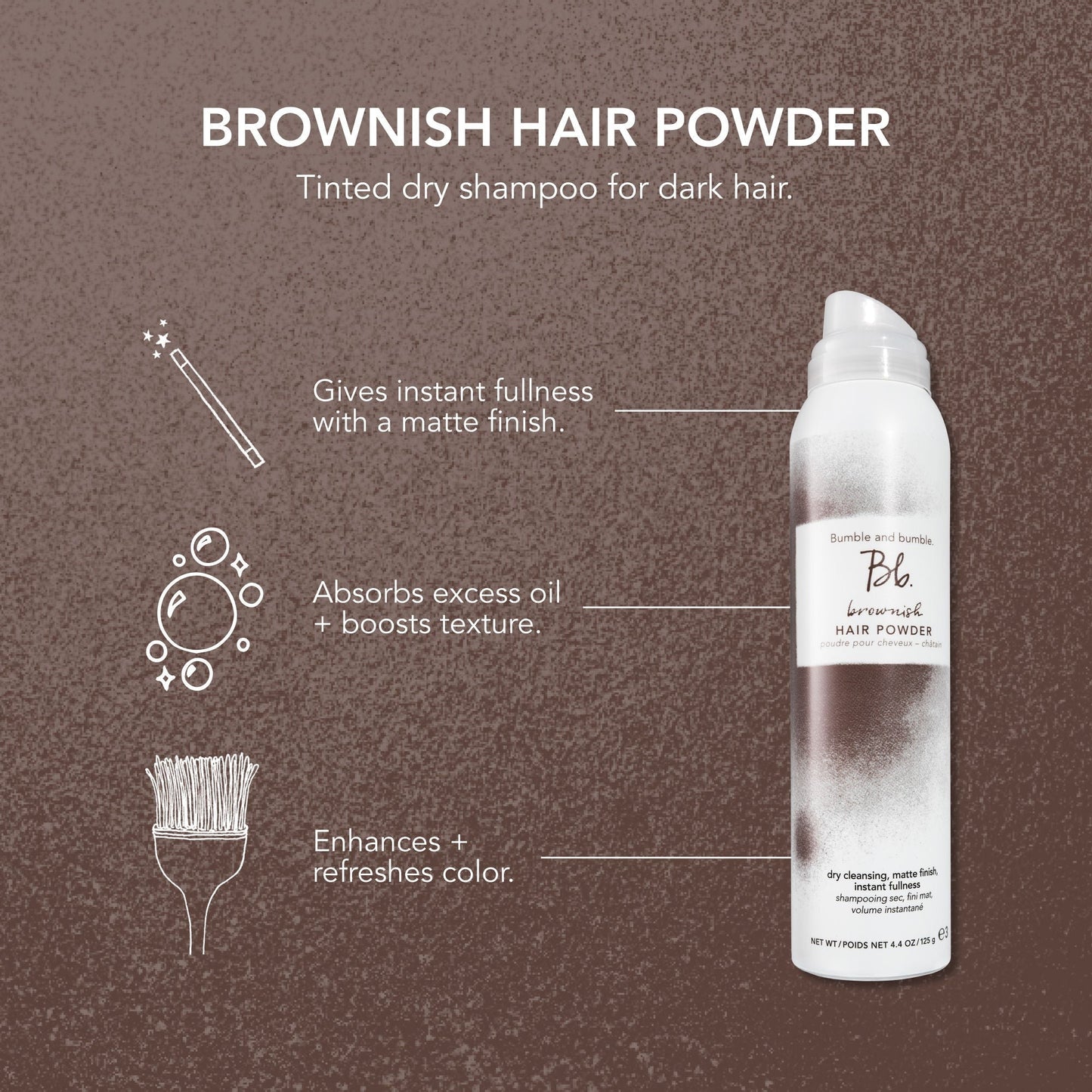 Brownish Hair Powder