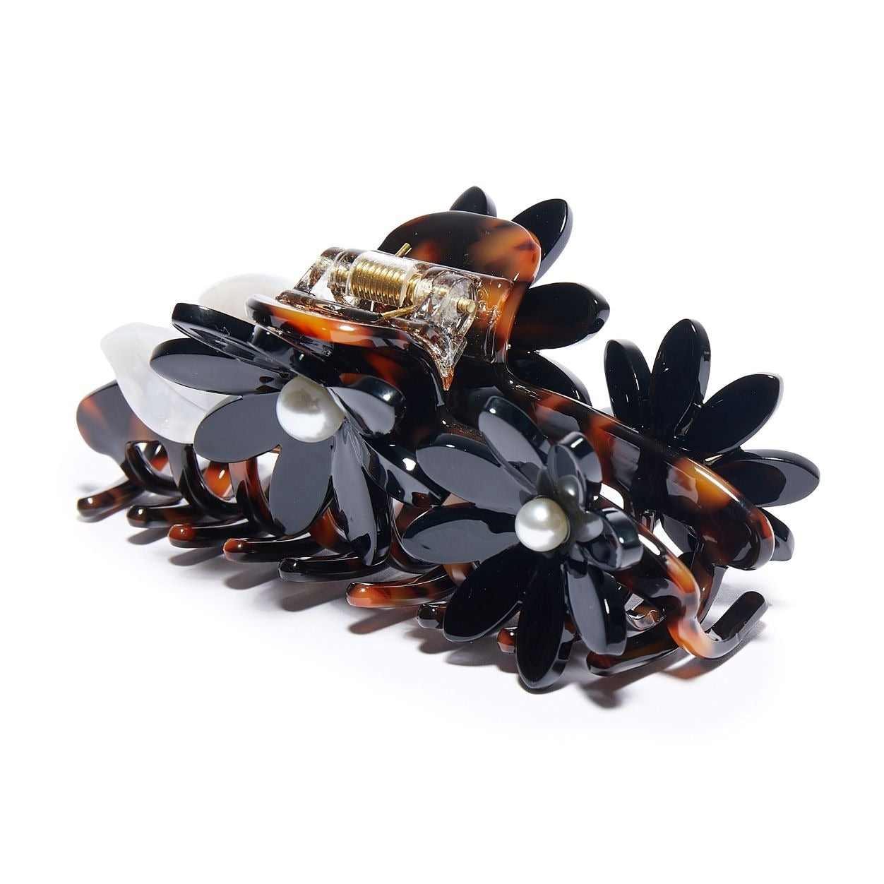 Jet Petunia Claw Hair Clip